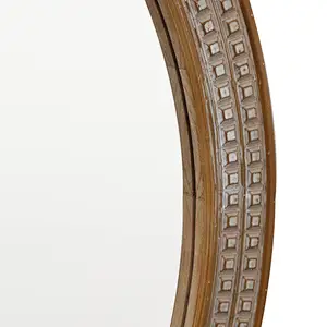 30 inch round mirror circular mirror of Uttermost Square-Cut Gleam Round Wall Mirror detailed view